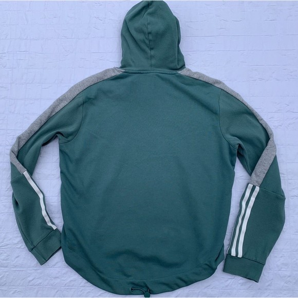 Adidas Mint Crop Hoodie Junior Medium Sweatshirt - Picture 2 of 11